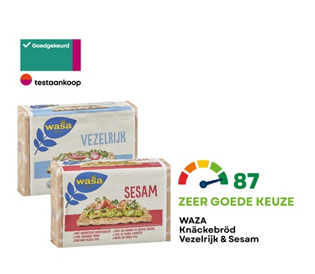 Waza knackebrod sesam vezelrijk gezond